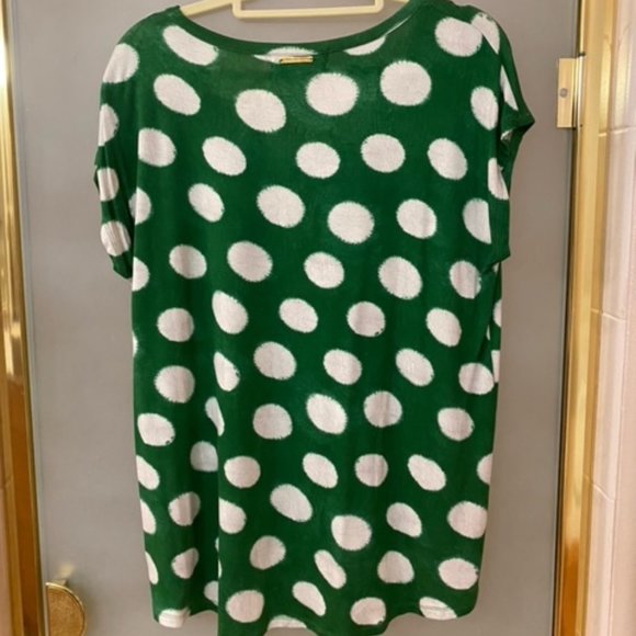 Michael Kors Green and White Shirt - Picture 2 of 3